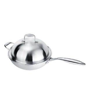 <span class=keywords><strong>Wok</strong></span> en <span class=keywords><strong>acier</strong></span> inoxydable 5Ply avec couvercle en <span class=keywords><strong>acier</strong></span> <span class=keywords><strong>Wok</strong></span> à <span class=keywords><strong>induction</strong></span> chinois en gros pour la cuisine de restaurant de cuisine à domicile - Product Image 5