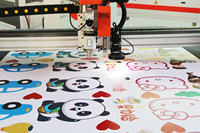 Máquina de Corte Digital de Tablero de PVC KT, Cortadora de Vinilo con Cámara CCD, Plotter de Corte Plano