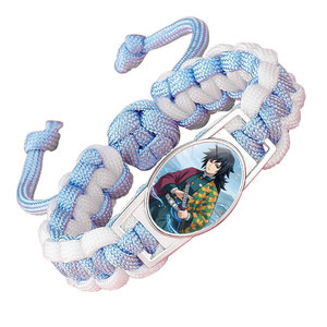 Bracelet tressé ajustable en paracorde, motif dessin animé Demon Slayer Zenitsu, le plus populaire et très vendu, pour fille, étudiante, cadeau de fête - Product Image 4