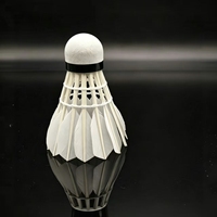 Volant de badminton en plumes d'oie Cigu, modèle NO.5, vol complet polyvalent, tête en liège à 2 couches, haute élasticité, léger, pour club