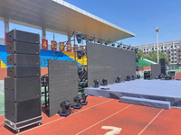 Altavoz Line Array de 2000W, Sistema de Sonido para Exteriores, Unidades de Audio Profesional de 2x12 Pulgadas, Subwoofer de 2x12 Pulgadas