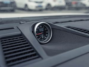 Dédié à la Porsche Cayenne 2018-2020, chronomètre analogique Sport <span class=keywords><strong>Chrono</strong></span>, horloge Sport <span class=keywords><strong>Chrono</strong></span>, couverture de tableau de bord, modification intérieure - Product Image 5