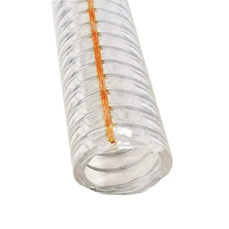 abschiebendruck vakuum verdickt anti-gefrieren kunststoff wasserrohr pvc durchsichtig stahldraht spiralförmiger schlauch