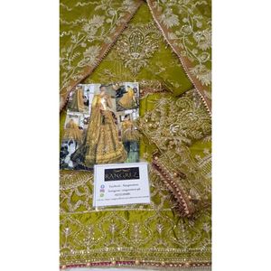 Mehndi Bridal Net Maxi, Conjunto de 3 Piezas Sin Coser / Cosido - Product Image 2