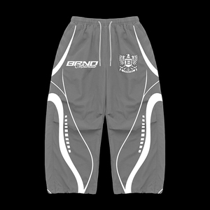 Ensemble de survêtement personnalisé pour homme avec bandes de course, veste zippée intégrale et pantalon, style streetwear Y2K, fabricant OEM ODM avec logo personnalisé - Product Image 4
