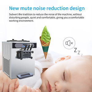 MK-25FTB 3 hương vị Máy làm kem mềm máy làm kem với chức năng qua đêm và máy bơm không khí - Product Image 5