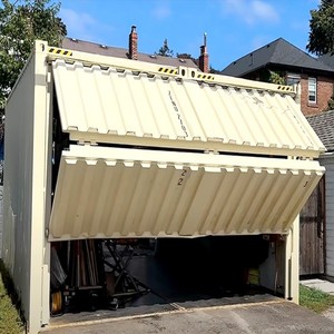 Puertas de Garaje Plegables Dobles <span class=keywords><strong>para</strong></span> Villas, Puertas Eléctricas <span class=keywords><strong>para</strong></span> Patios Exteriores, Puertas Plegables Duraderas, Puerta de Garaje Moderna - Product Image 5