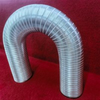 Pièces de système CVC personnalisées, conduit rond flexible en aluminium de 12 pouces, montage mural industriel pour climatisation d'escalier