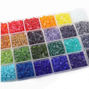 Fornitura di fabbrica vetro fuso a caldo COE90 Fine Frit-grande fusione di vetro fuso per lavori di vetro fai da te - Product Image 1