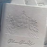 Cartes d'invitation de mariage de luxe personnalisées, impression numérique, papier offset de qualité supérieure, estampage à chaud, invitations de vœux