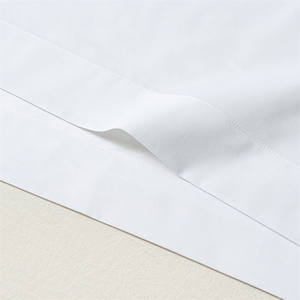 Juego de Ropa de <span class=keywords><strong>Cama</strong></span> de Colección Hotelera, Sábanas de Algodón Blanco para <span class=keywords><strong>Cama</strong></span> Queen y King, Juego de Sábanas Planas y Ajustables de Algodón - Product Image 5