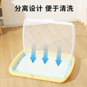 Inodoro para perros con panel plano en forma de Z, apto para perros grandes y pequeños, y se puede enjuagar. - Product Image 4