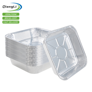Teglie Monouso in Alluminio 20x20 cm, Perfette per Cuocere Torte, Pane, Polpette - Product Image 1