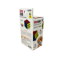 Boîte d'emballage de jouet Rubik's Cube de dessin animé pour enfants avec logo personnalisé en usine avec fenêtre transparente Boîte de papier d'affichage de cadeau