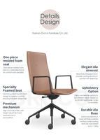 Meilleur design moderne, meilleur fauteuil de réunion ergonomique à dossier moyen, tissu blanc, revêtement en cuir, chaises pivotantes de conférence, chaises de travail