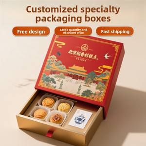 Caja de Regalo Personalizada de Alta Gama para Pastelería Beijing Daoxiang, Caja de Embalaje para Especialidades Emblemáticas, Personalización de Cajas de Regalo - Product Image 1