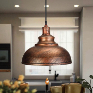 Contemporary Minimalist Metal LED Wrought Iron Chandelier Black <strong>Copper</strong> Silver Pot Lid <strong>Lamp</strong> Industrial Dining Restaurant Light - Product Image 3