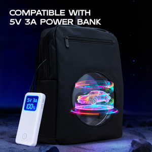 Écran publicitaire mobile holographique <span class=keywords><strong>3D</strong></span>, affichage LED, sac à dos capable d'afficher des images et des vidéos publicitaires - Product Image 6