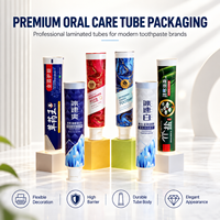 Emballage universel en aluminium-plastique pour tube de dentifrice avec bouchon à vis, logo personnalisé/impression UV pour produits de soins personnels