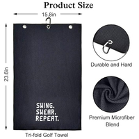 Toalla de impresión de Golf personalizada OEM de alta calidad, tela de microfibra, patrón de gofres, toalla de Golf, toalla de secado rápido, diseño impreso, Golf