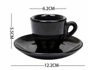 Biểu Tượng Tùy Chỉnh Dày Tường Đồ Đá <span class=keywords><strong>Espresso</strong></span> Cup Set Gốm Ý Phong Cách Sứ <span class=keywords><strong>Espresso</strong></span> Ly Và Đĩa - Product Image 6
