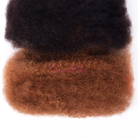 Prix de Gros d'Usine Cheveux Humains Afro Crépus en Vrac de Haute Qualité 100% Non Traités Couleur Naturelle Cheveux Humains Afro Crépus 4C en Vrac