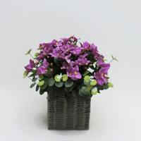 Flores Artificiales en Maceta de Alta Simulación, Diseño Moderno, Ecológicas, Duraderas, Decoración para Jardín Interior y Exterior
