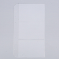 A5 A6 pochettes en plastique Pvc planificateur de Budget imperméable à l'eau sac de dossier à fermeture éclair transparente 6 anneaux porte-feuille lâche poche de reliure