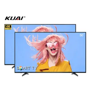 गुआंगज़ौ सत्यापित आपूर्तिकर्ताओं 4k UHD फ्लैट स्क्रीन टीवी OEM 50 65 70 75 80 85 86 100 120 इंच 4k टीवी स्मार्ट टेलीविजन का नेतृत्व किया
