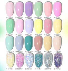 ชุดทำเล็บเจลยูวี LED แบบ DIY พร้อมโลโก้สั่งทำได้ สไตล์ฝรั่งเศส ปลอดสารพิษ ติดทนนาน บรรจุขวด จัดจำหน่ายโดยผู้จำหน่ายอุปกรณ์ทำเล็บ - Product Image 1