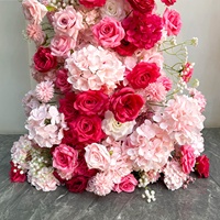 Dekorasi latar belakang pernikahan Hydrangea bunga buatan bunga buatan Proposal pesta ulang tahun barisan bunga latar belakang akrilik