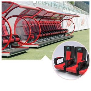 Elite One-Row Portable Soccer Dugouts Bancs de football pour les joueurs et les entraîneurs en acier et en aluminium pour le stade et l'école - Product Image 4