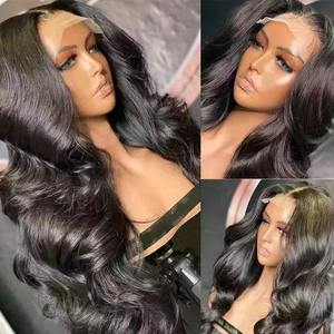 Perruques Frontales en Dentelle Vague Corps Cheveux Humains Vietnamiens Bruts Glueless HD pour Femmes Noires Style Yaki Longueur Vente en Gros - Product Image 5