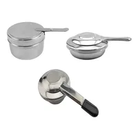 Réchaud de buffet en acier inoxydable avec support de combustible, dispositif d'allumage, pour traiteur, dortoir et extérieur, compatible alcool