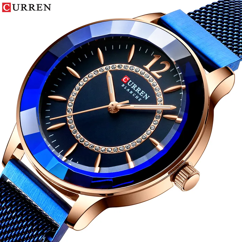 CURREN 9066 Watch Lady Fashion Quartz Waterproof Clock Ladies Watches Elegant Dress Stainless Steel Bracelet Wristwatches Gift