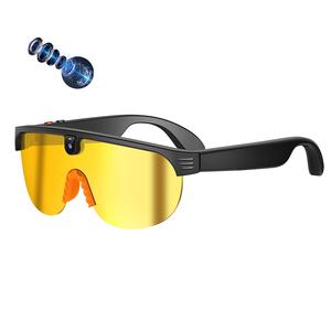 Lunettes de vision nocturne avec traduction en temps réel par IA, enregistrement vidéo, assistant vocal, lunettes de soleil portables avec caméra et microphone - Product Image 1