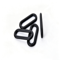 Boucle ovale arrondie en plastique, attache de sangle en plastique pour sac à dos, bagages, sangle de fixation, accessoires de connexion