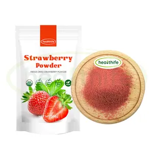 Healthife Strawberry Extract Powder Organisches gefrier getrocknetes Erdbeer pulver