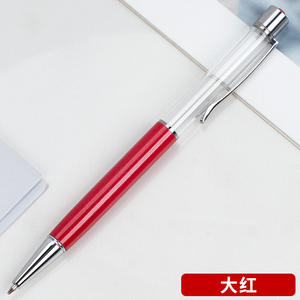 Penna di sabbia alla deriva fai da te Set di colore diamante superiore intarsiato di cristallo fatto a mano neutro tubo cavo personalizzato penna di metallo - Product Image 6