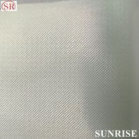Robe chemise respirante et confortable en tissu de cuir synthétique PU en mousseline de soie à armure toile de polyester de haute qualité