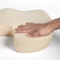 Coussin de siège orthopédique en mousse à mémoire de forme, anti-escarres, pour coccyx et sciatique, en forme de U, matelassé, avec coussin d'air, amovible et lavable
