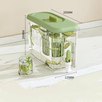 L Ménage En Plastique Eau Froide Bouilloire Dans Le Réfrigérateur Supports De Stockage Avec Robinet Grande Capacité Citron Fruit Théière