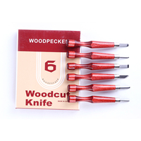 6PCS 10PCS Professionnel SKS7 En Acier Bois Sculpture Sur Bois Ciseaux