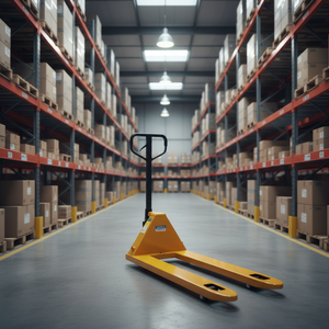 Chariot à palettes hydraulique long, équipement de manutention robuste pour l'entrepôt, l'usine, le chargement et le déchargement - Product Image 2