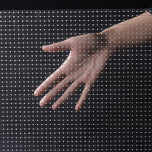 Écran LED transparent flexible en cristal haute transparence P6.5 pour intérieur et extérieur, film adhésif transparent pour affichage publicitaire sur verre - Product Image 3