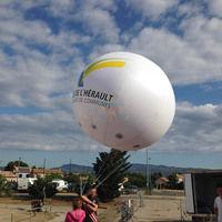 Ballons gonflables de zeppelin d'hélium de publicité extérieure modèles gonflables de dirigeable de dirigeable d'hélium