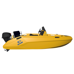 Bateau de pêche de haute qualité, yacht de loisirs, bateau Panga, coque en HDPE, moteur hors-bord, 4 places, <span class=keywords><strong>SPIRIT</strong></span> 1.0 EVO, moteur télécommandé, batterie E60 - Product Image 1