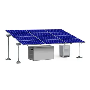 Système de panneau solaire hors réseau Système de stockage d'énergie par batterie commerciale pour panneaux solaires industriels avec batterie et onduleur