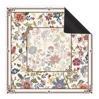 Alas Mahjong Lipat Tahan Air dari Karet Ukuran 31.5x31.5 inci Seri Fourwindssocial Desain Bunga Sakura untuk Mahjong Amerika dan Poker