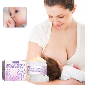Marque privée Crème réparatrice pour mamelons à base de plantes, nourrissante et apaisante, anti-fissure, à la <span class=keywords><strong>lanoline</strong></span>, pour l'<span class=keywords><strong>allaitement</strong></span> - Product Image 1